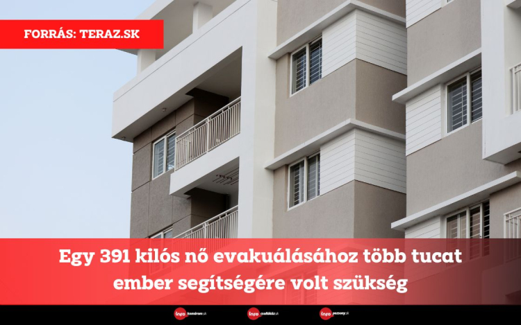 Egy 391 kilós nő evakuálásához több tucat ember segítségére volt szükség