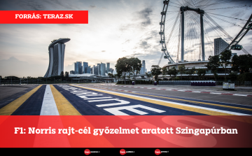 F1: Norris rajt-cél győzelmet aratott Szingapúrban