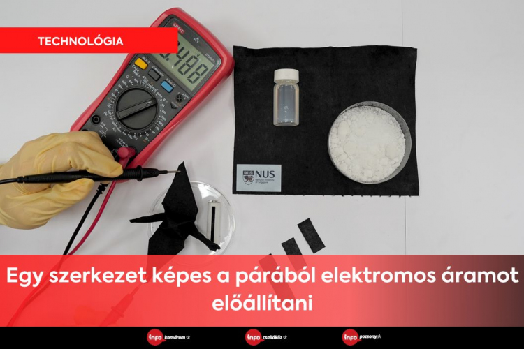 Egy szerkezet képes a párából elektromos áramot előállítani