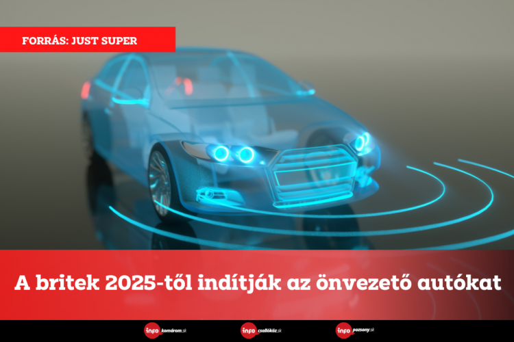 A britek 2025-től indítják az önvezető autókat