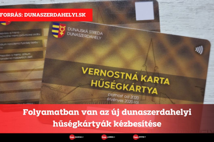 Folyamatban van az új dunaszerdahelyi hűségkártyák kézbesítése