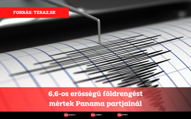 6,6-os erősségű földrengést mértek Panama partjainál