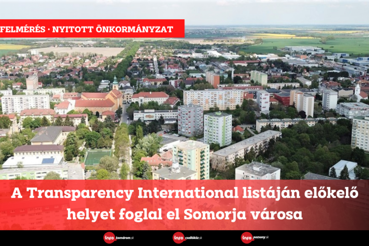 A Transparency International listáján előkelő helyet foglal el Somorja városa