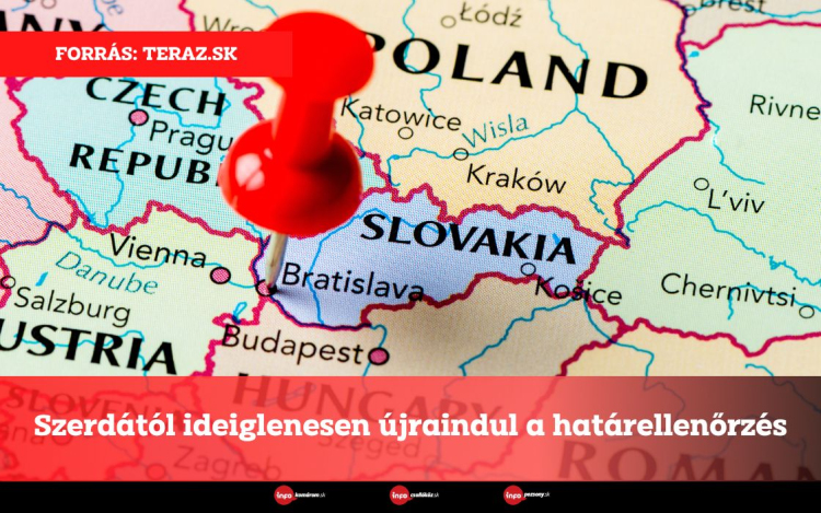 Szerdától ideiglenesen újraindul a határellenőrzés