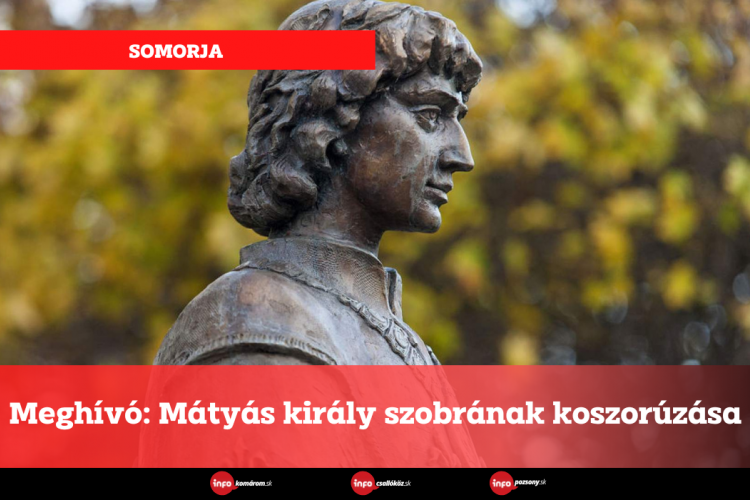 Meghívó: Mátyás király szobrának koszorúzása